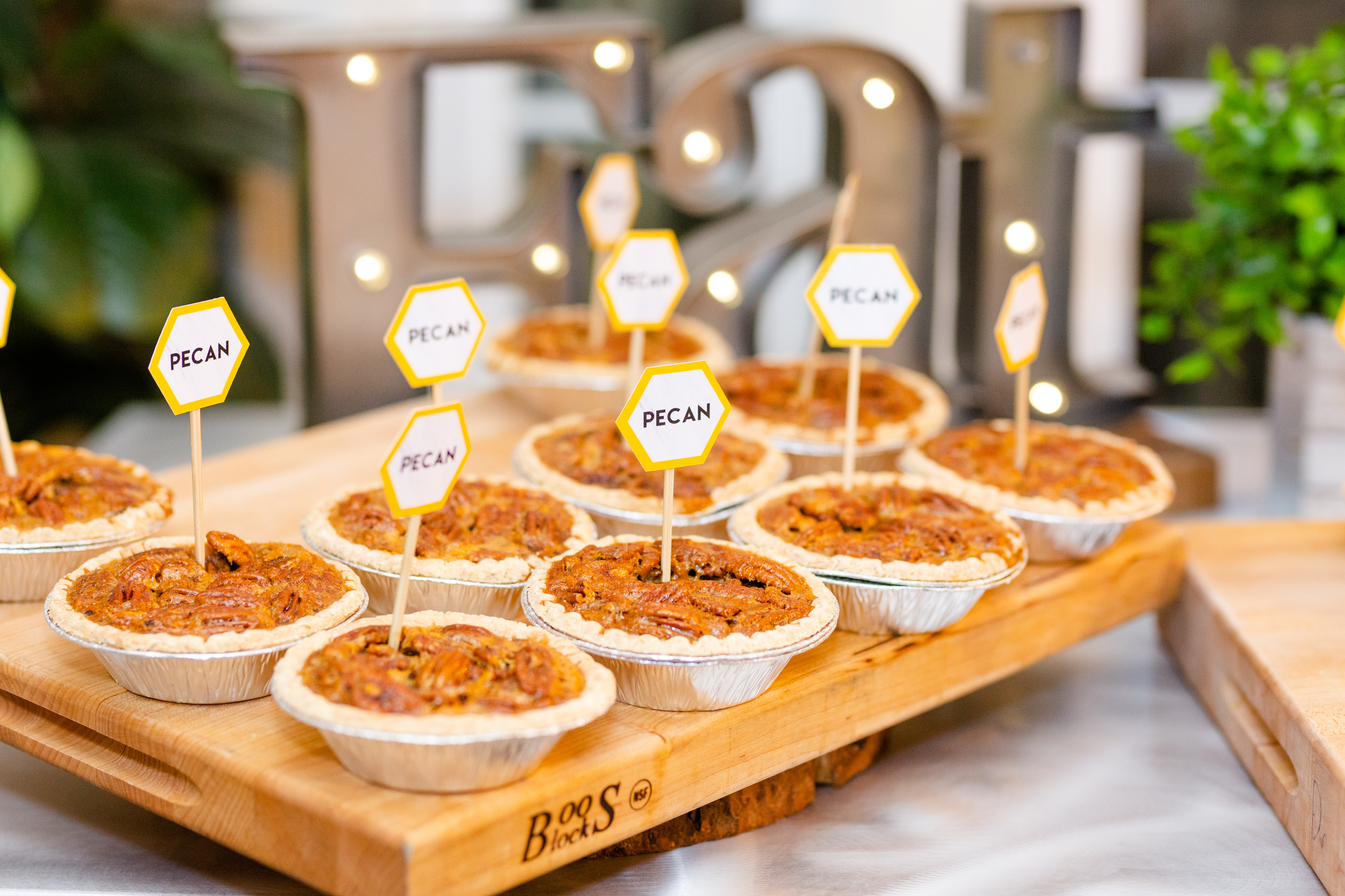 mini pecan pies for guests
