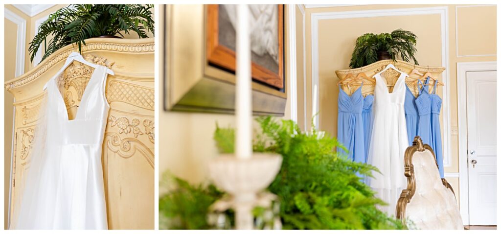 Blue and ivory wedding at Oxon Hill Manor in Oxon Hill Maryland