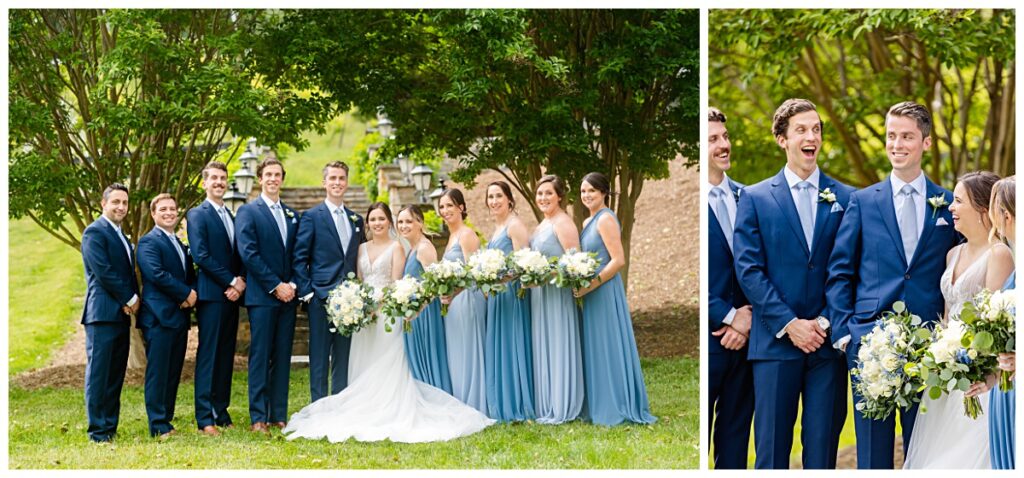 Blue and ivory wedding at Bluemont Viney