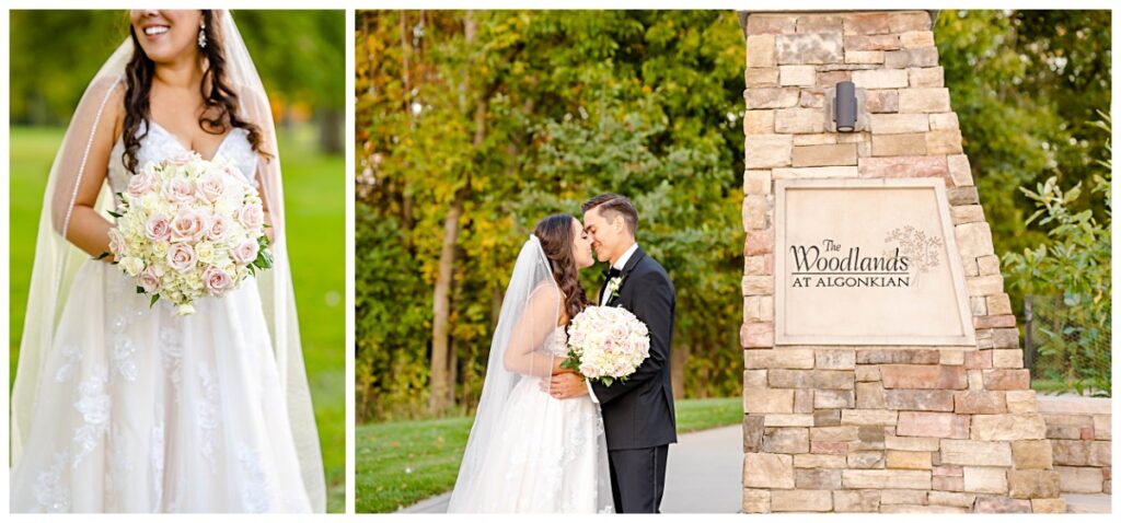 Blush and ivory wedding at The Woodlands at Algonkian in Sterling Virginia